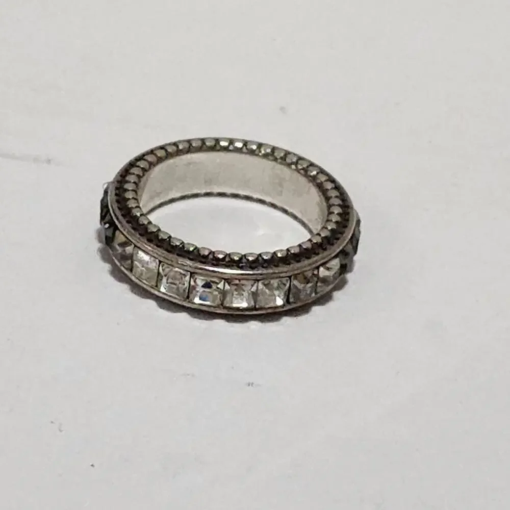 Brighton black Spectrum crystal‎ ring size 7